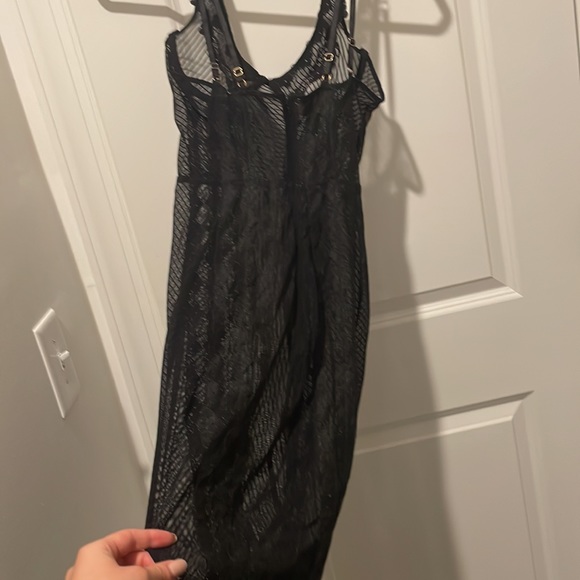 House of CB Black Lace Mini Dress with Undergarment. Size small, never worn. - Picture 4 of 6